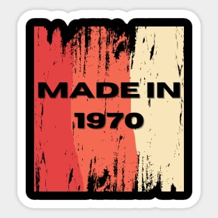 Made in 1970 Sticker